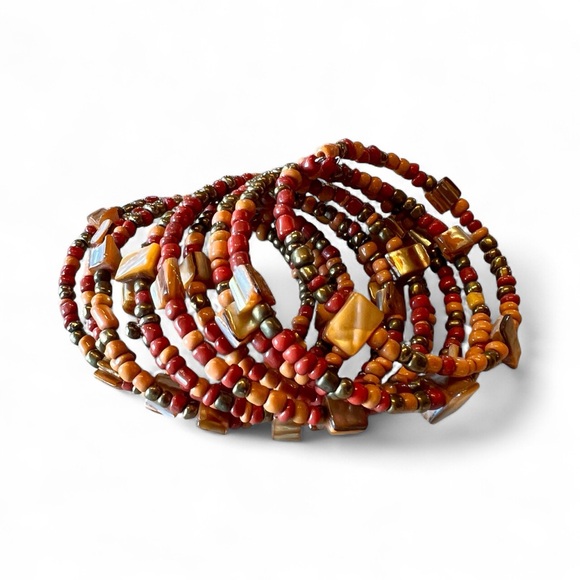 Multicolor Beaded Bracelet Set - Picture 2 of 2